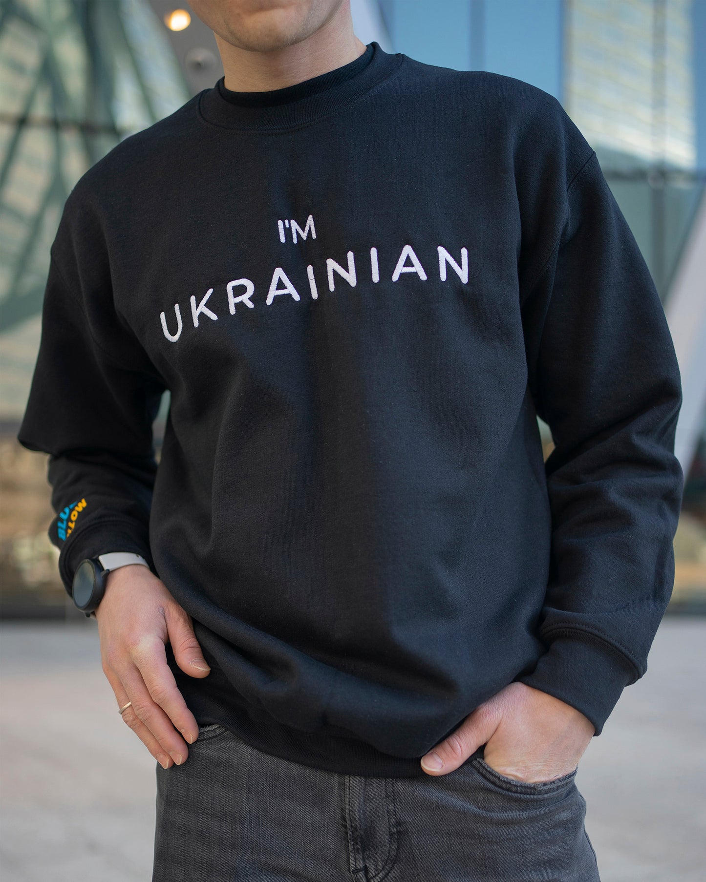 Embroidered I'm Ukrainian Swetshirt