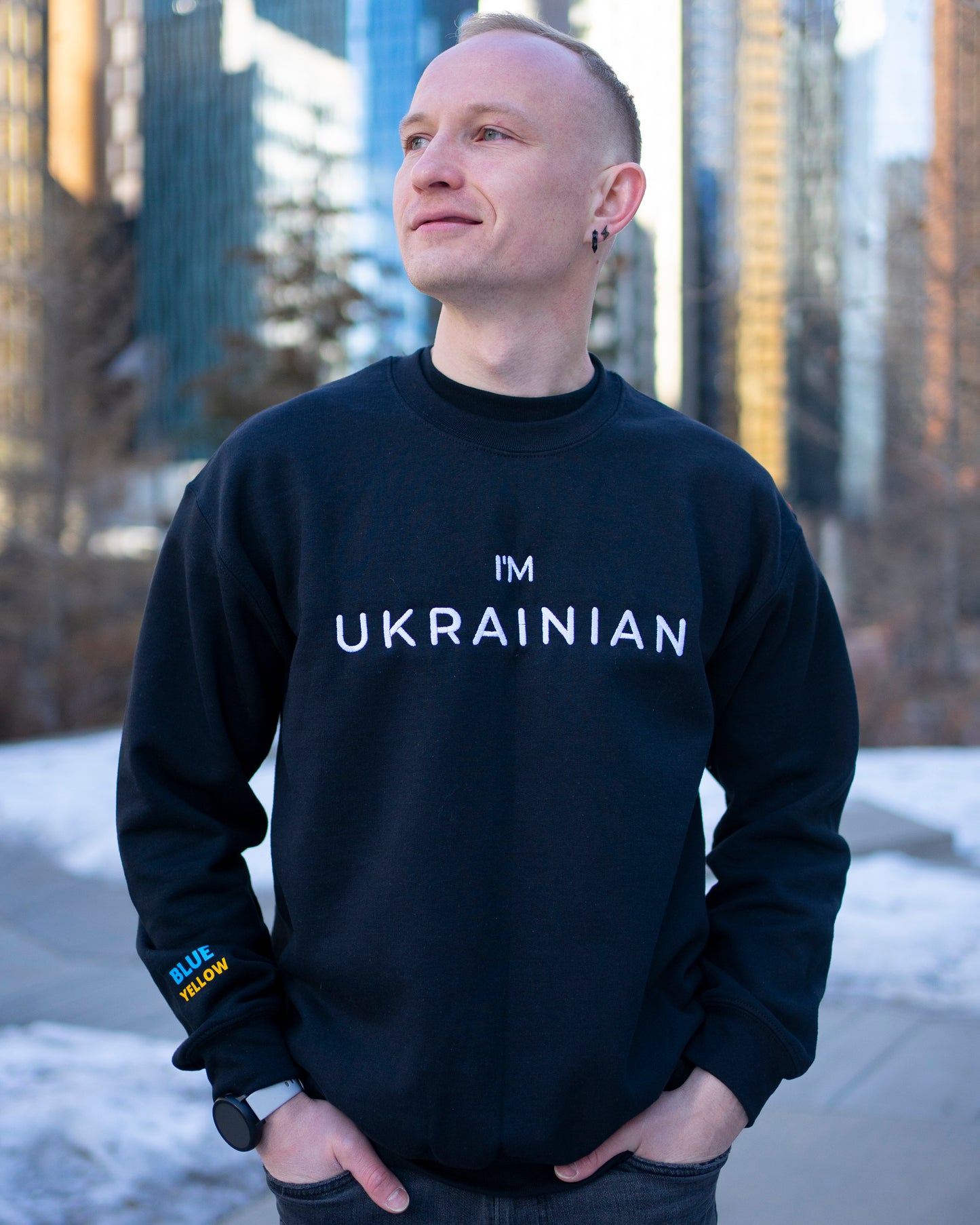 Embroidered I'm Ukrainian Swetshirt