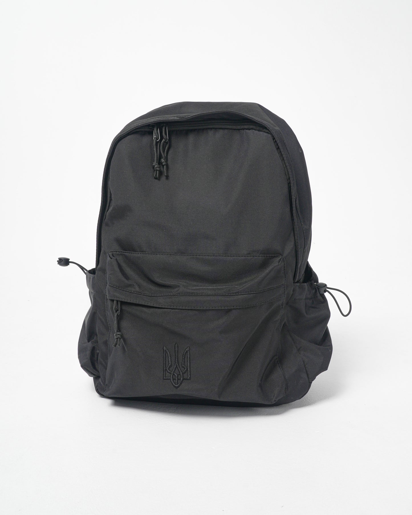 Backpack with Black Embroidered Truzyb | Ukrainian Trident Backpack