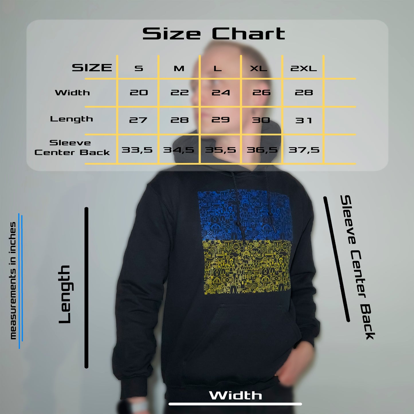 Parts of Nation | Ukrainian Flag Hoodie