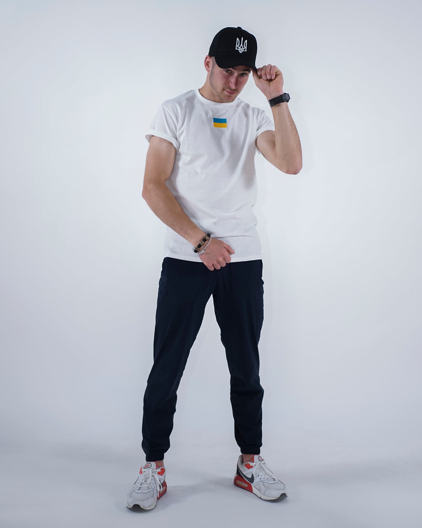 The Flag T-shirt | Embroidered Ukrainian Flag