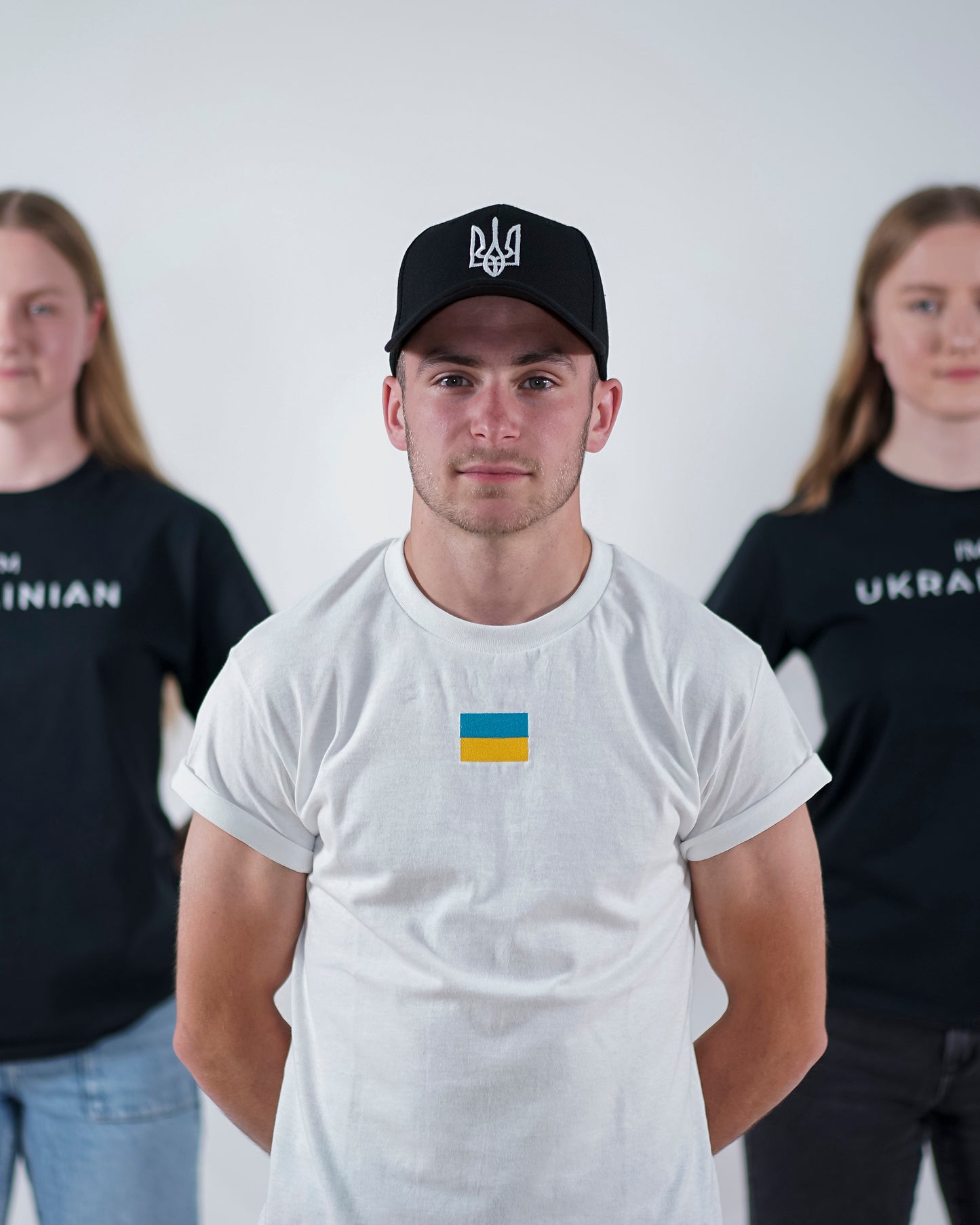 The Flag T-shirt | Embroidered Ukrainian Flag